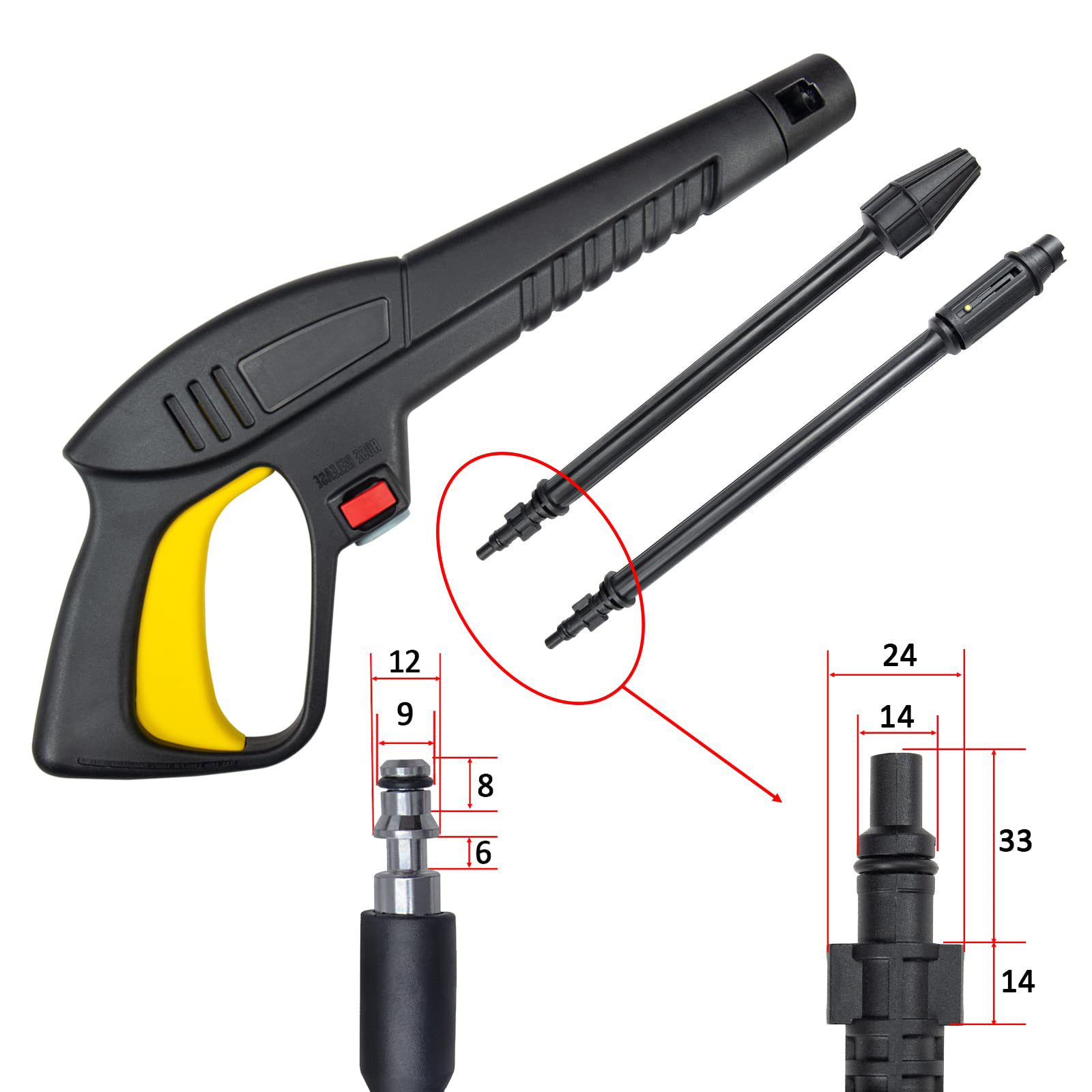 Pressure Washer Gun Lance Nozz - đánh giá và giá Vacuum Chamber Kit With Pump