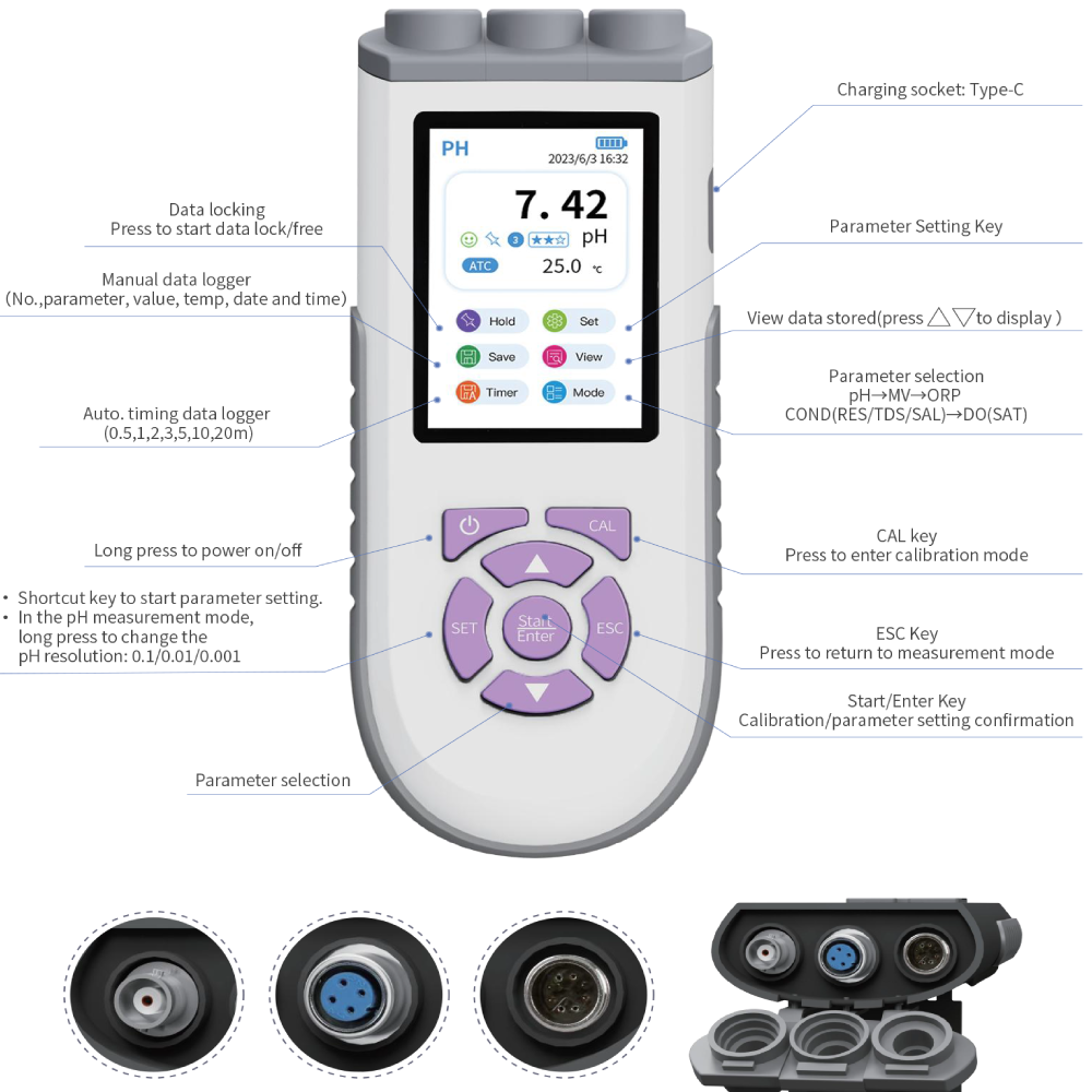 IKEME Digital PH Meter High Ac - đánh giá và giá Ph Meter Digital Water Tester