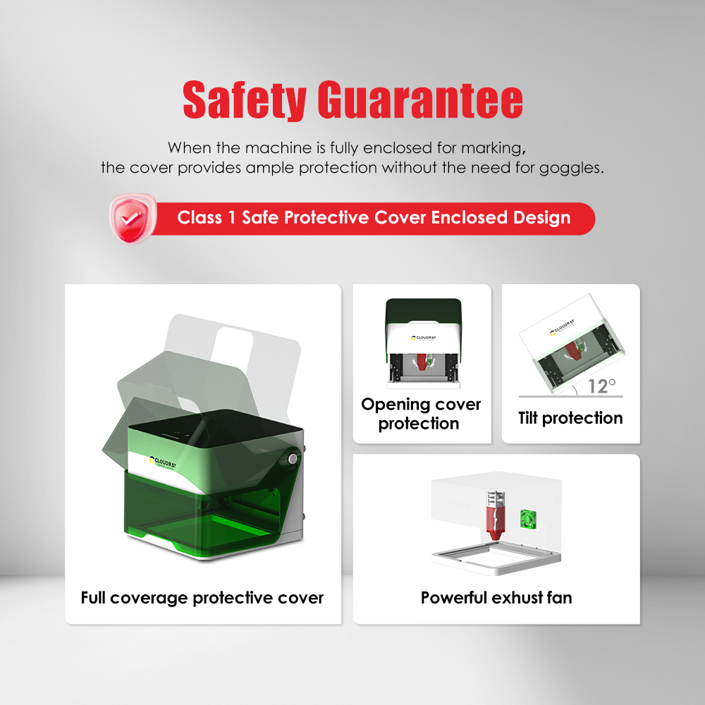 Cloudray 5000mw CNC Mini Laser - đánh giá và giá Fiber Laser Marking Machine 30W