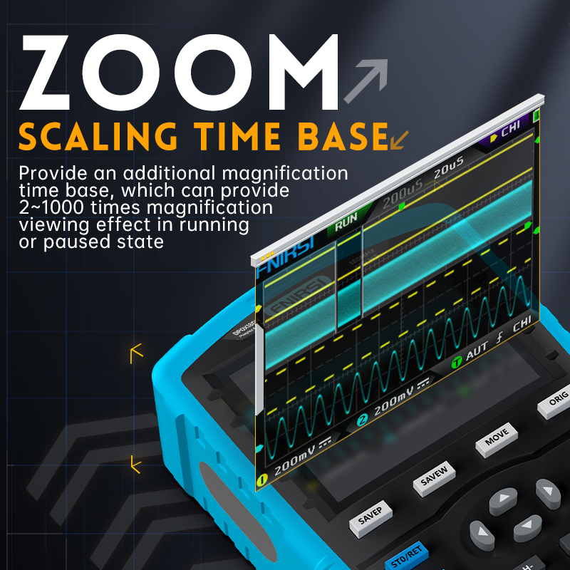 FNIRSI DPOX180H Handheld Phosp - đánh giá và giá Fnirsi Digital Oscilloscope Handheld