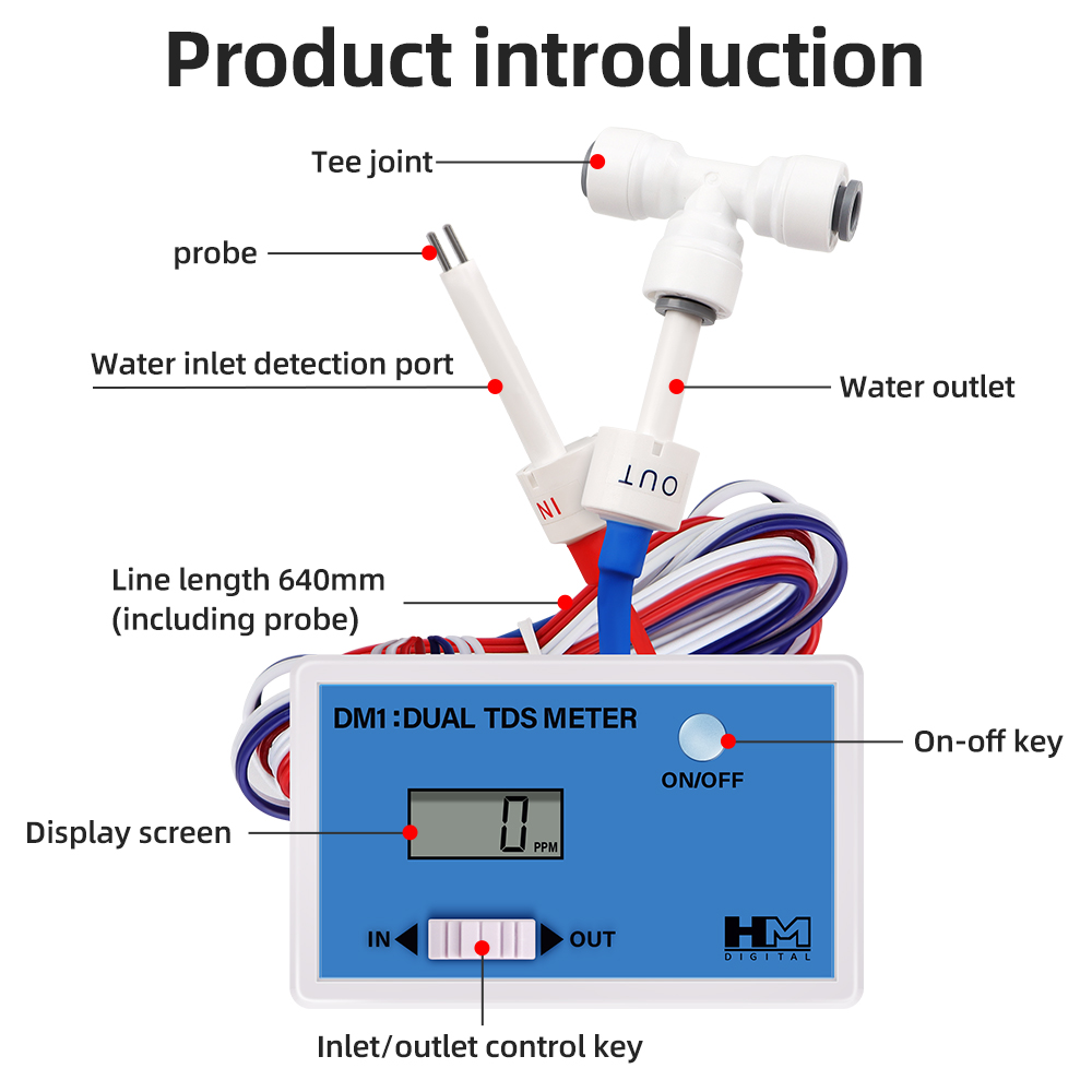 DM1 Dual TDS Water Quality Tes - đánh giá và giá Ph Meter Digital Water Tester